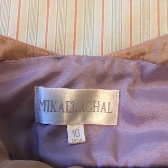 Mikael Aghal Beautiful lavender maxi long dress with shiny beads and sequins - Picture 10 of 10